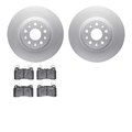 Dynamic Friction Co 4602-46014, Geospec Rotors with 5000 Euro Ceramic Brake Pads, Silver 4602-46014